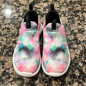 Sketchers memory foam slip on tie-dye, size 11